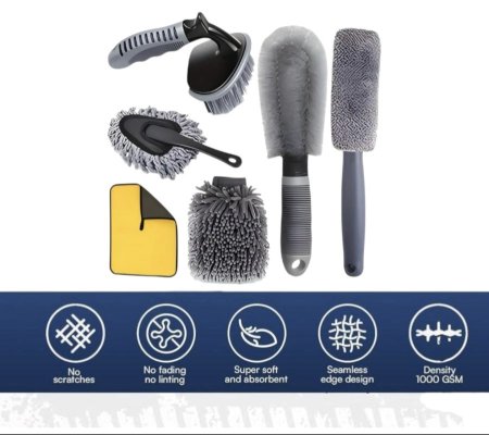 🚗✨ סט ניקוי חיצוני לרכב – 10 חלקים