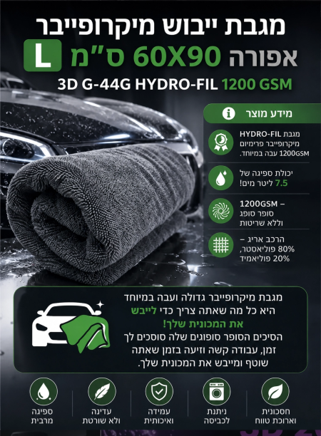 מגבת ייבוש לרכב Fast55 ProDry Boost
